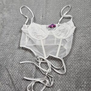 Edikted Women's Corset S White NWOT